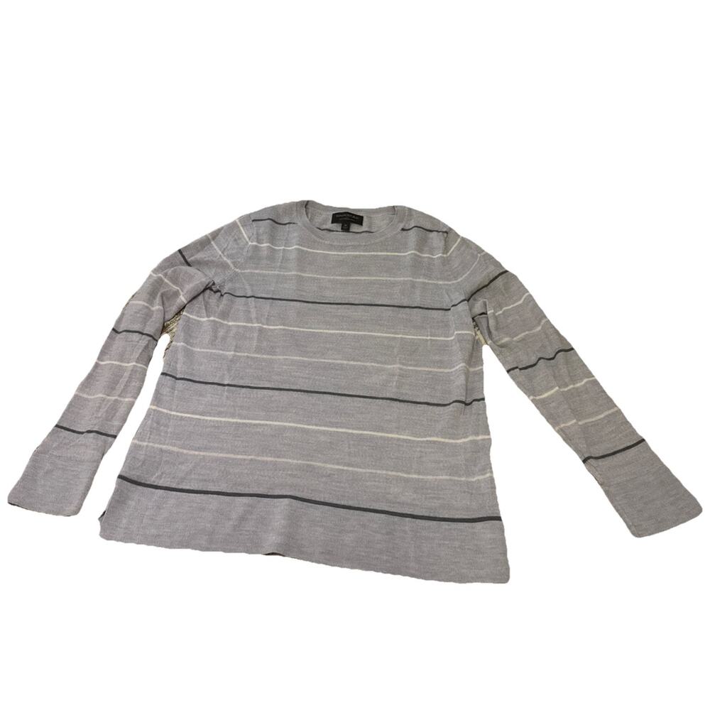 100% Merino wool Banana Republic sweater stripe lightweight soft size M